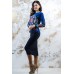 Embroidered Costume "Fairy World" Electric Navy